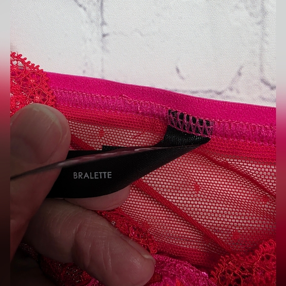 Torrid / Lace Bralette in Pink & Red - Picture 4 of 7